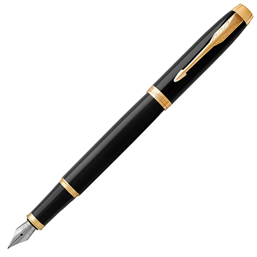 (可加購刻字服務)【PARKER 派克】IM系列 麗雅黑金夾 F尖 鋼筆 1975594✿50B005